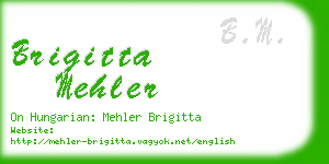 brigitta mehler business card